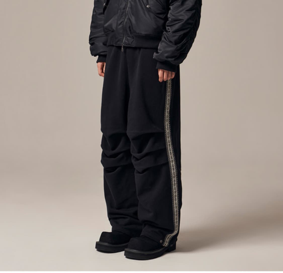 IDWS 아이돈워너셀 Hertz Track Line Pants Black 상품이미지2