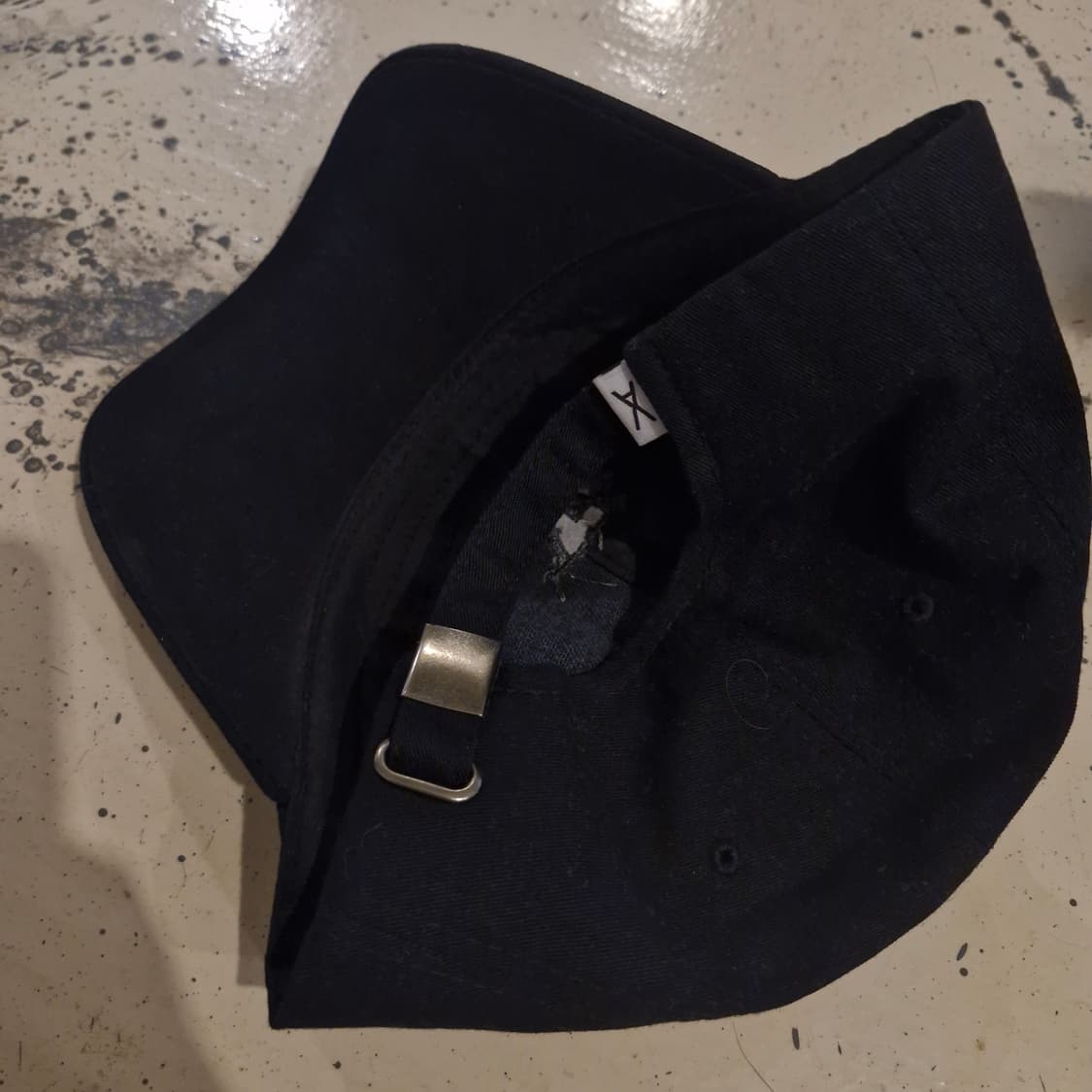 바잘 모노그램 로고 볼캡 올블랙 상품이미지4