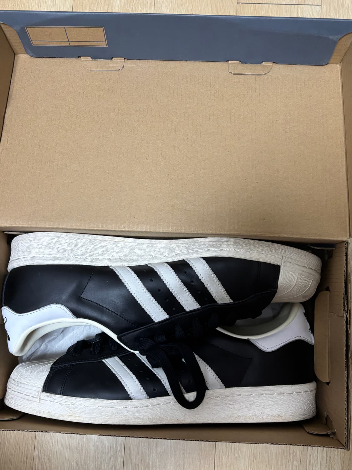 아디다스 슈퍼스타 흰검 295 상품이미지5