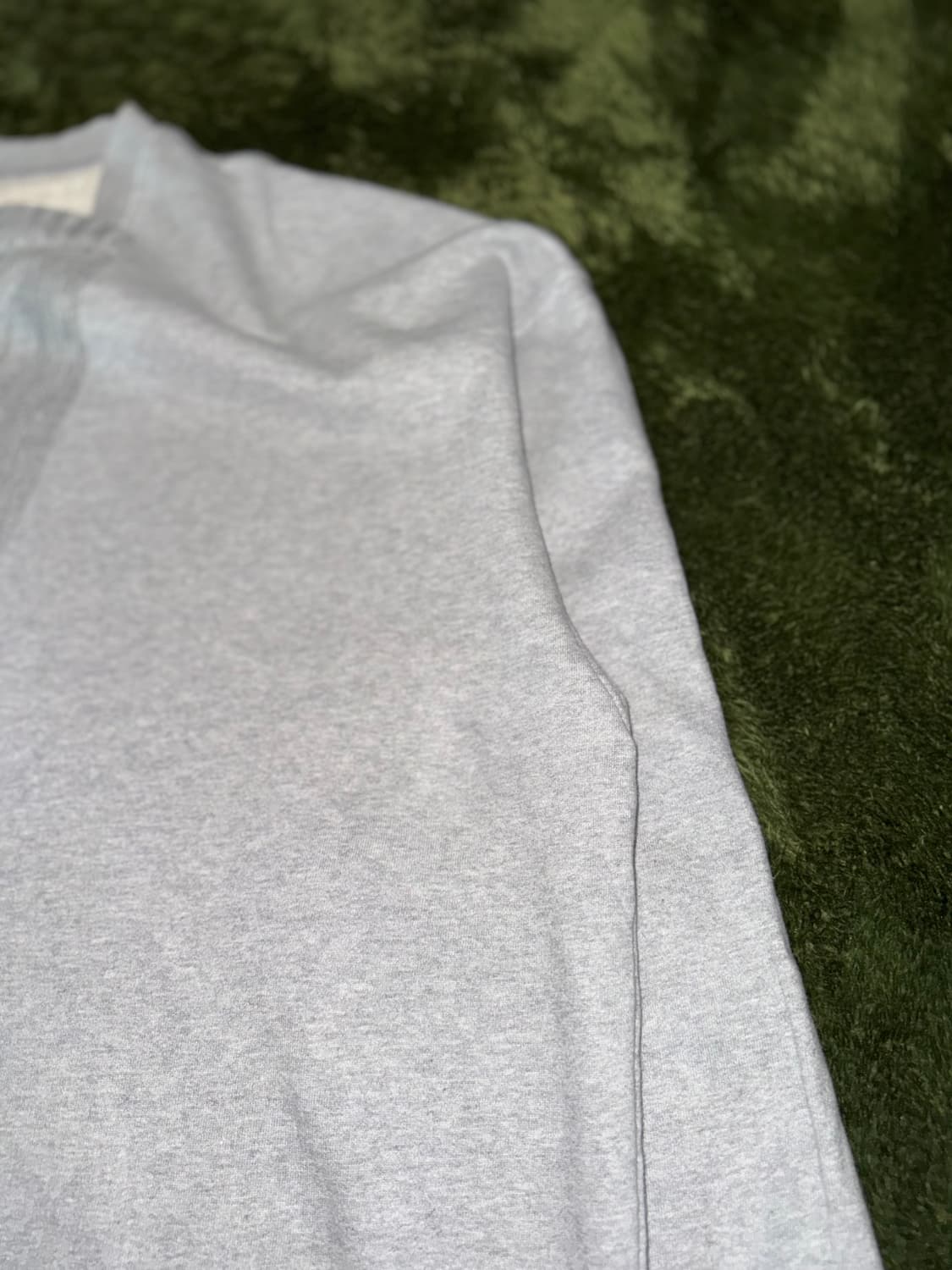 [XL] 아조바이아조 오버사이즈드 니트 앤 스웻셔츠 멜란지 그레이 상품이미지4