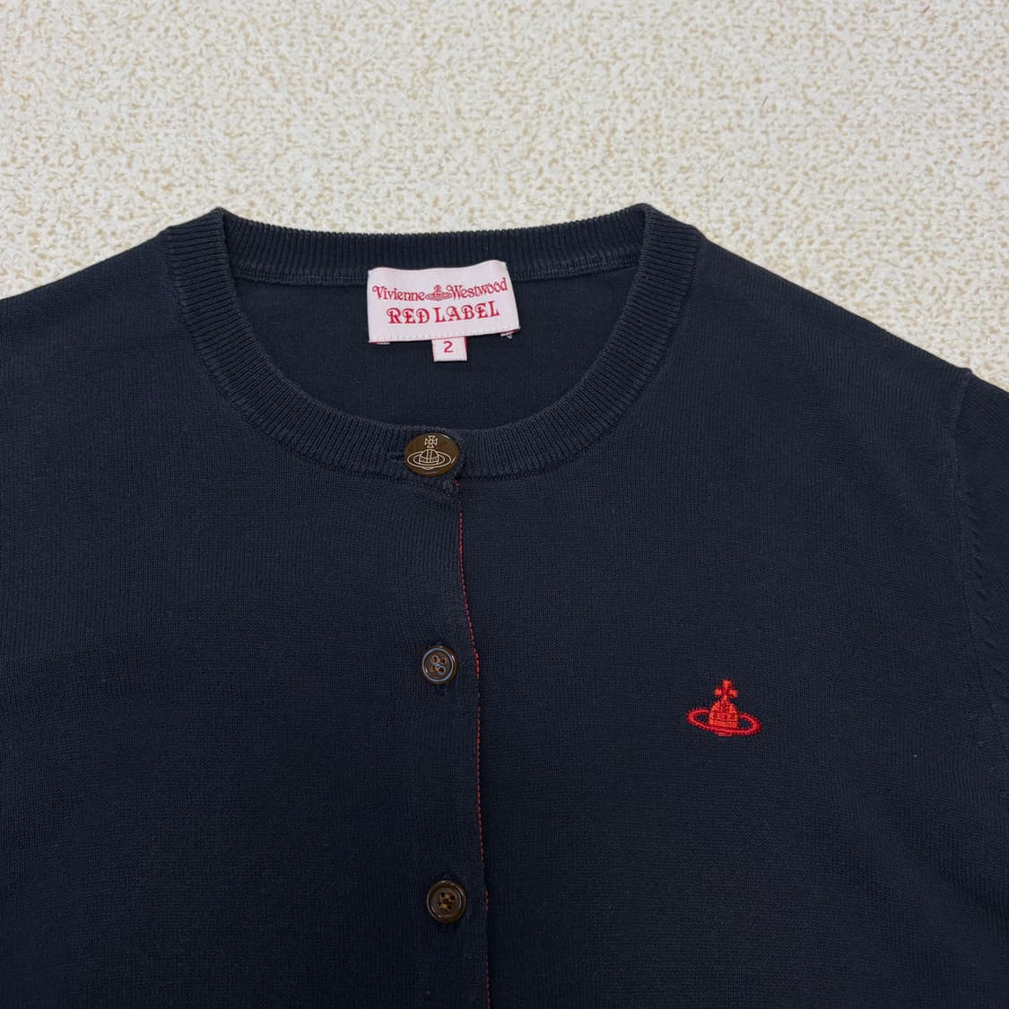 비비안웨스트우드 레드라벨 네이비 가디건 상품이미지5