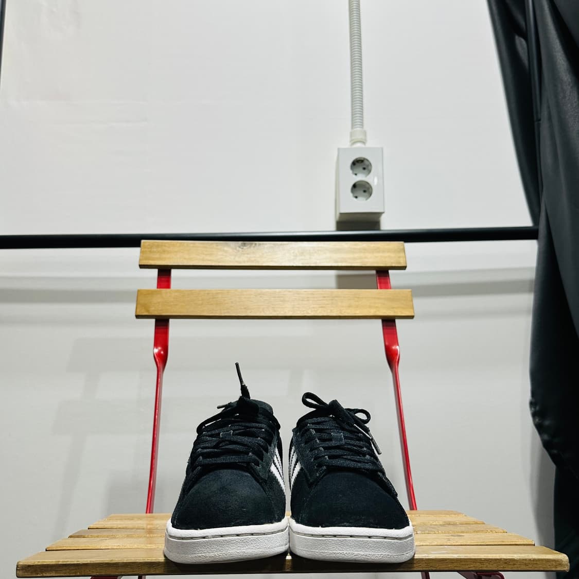 230) 아디다스 운동화 여성 여자 신발 캠퍼스 2 블랙 화이트 상품이미지2