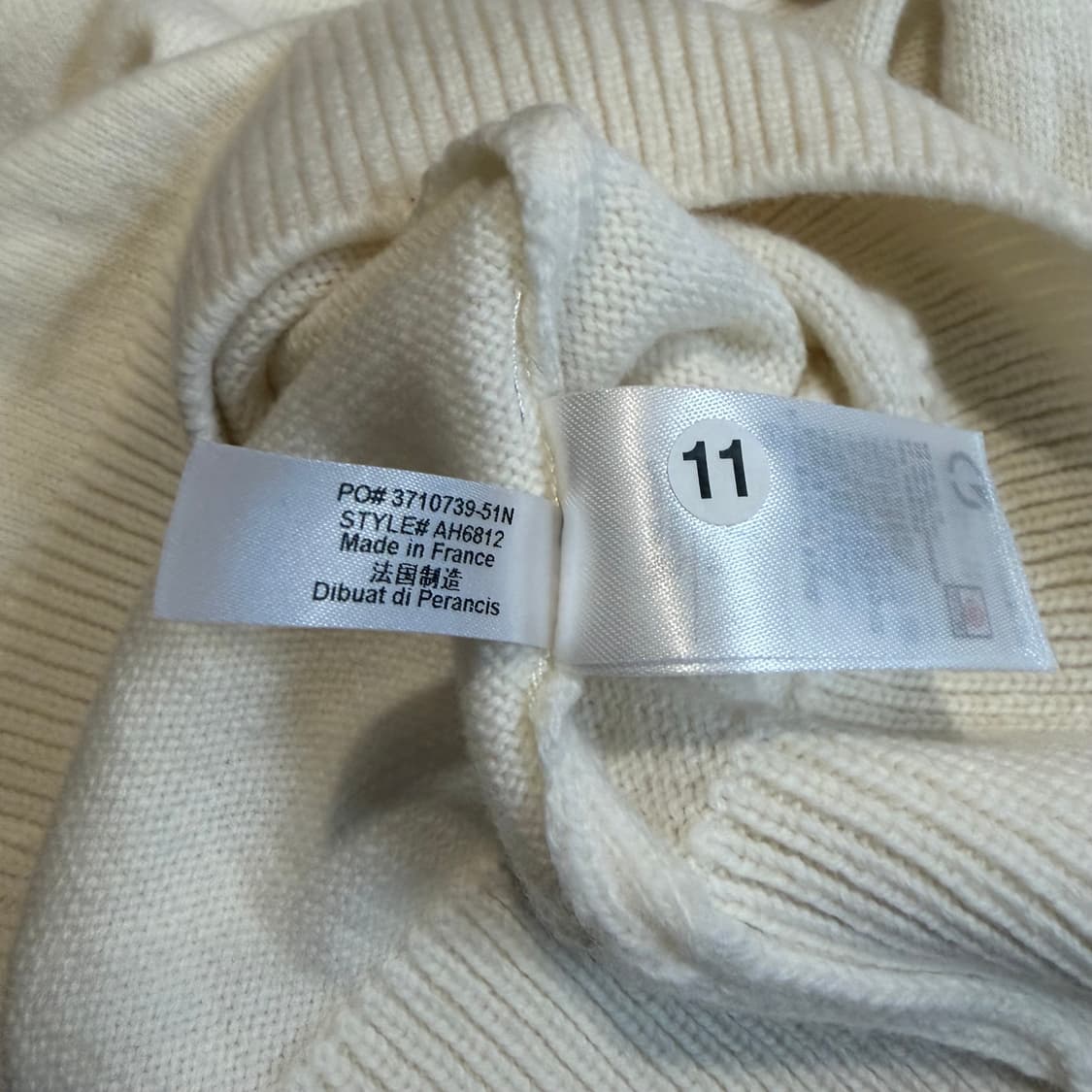 라코스테 MIF 라운드 핀 풀오버 울니트 상품이미지5