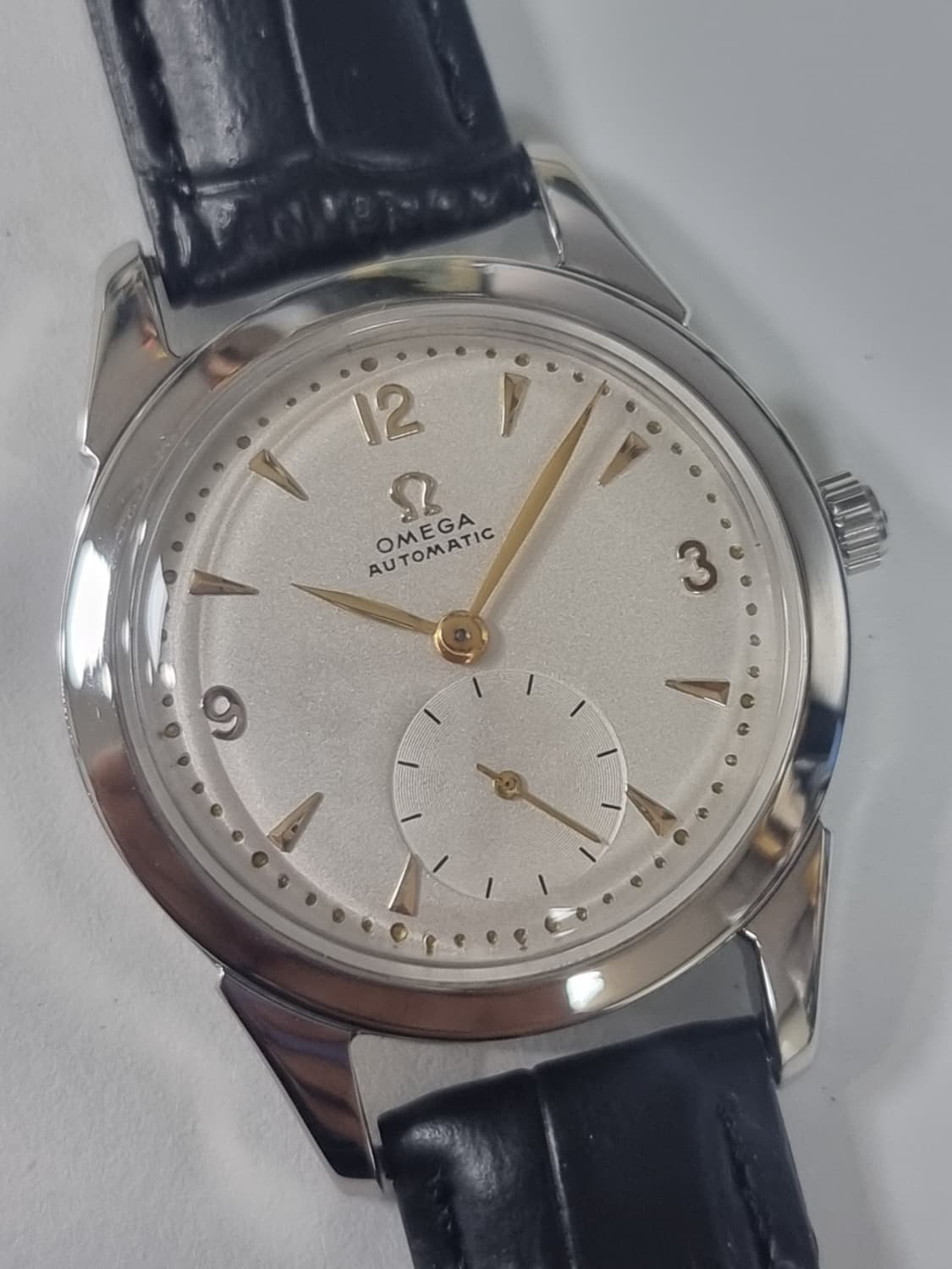 OMEGA 정품 오메가 독립초침 시계 1947년도 빈티지 자동35mm 상품이미지2