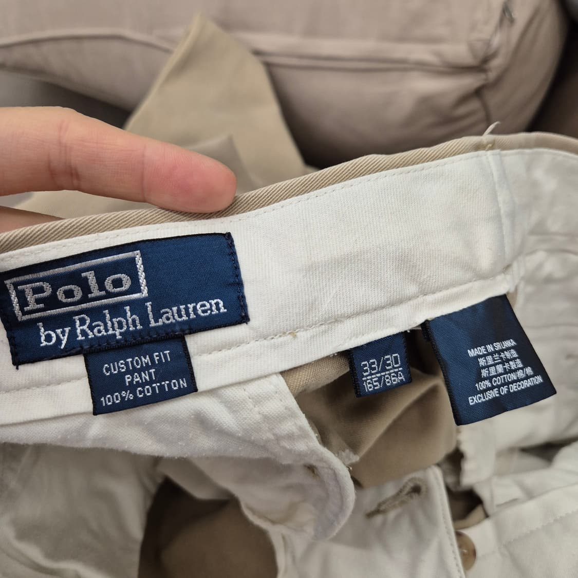 폴로 랄프로렌 치노 면바지 33 상품이미지5