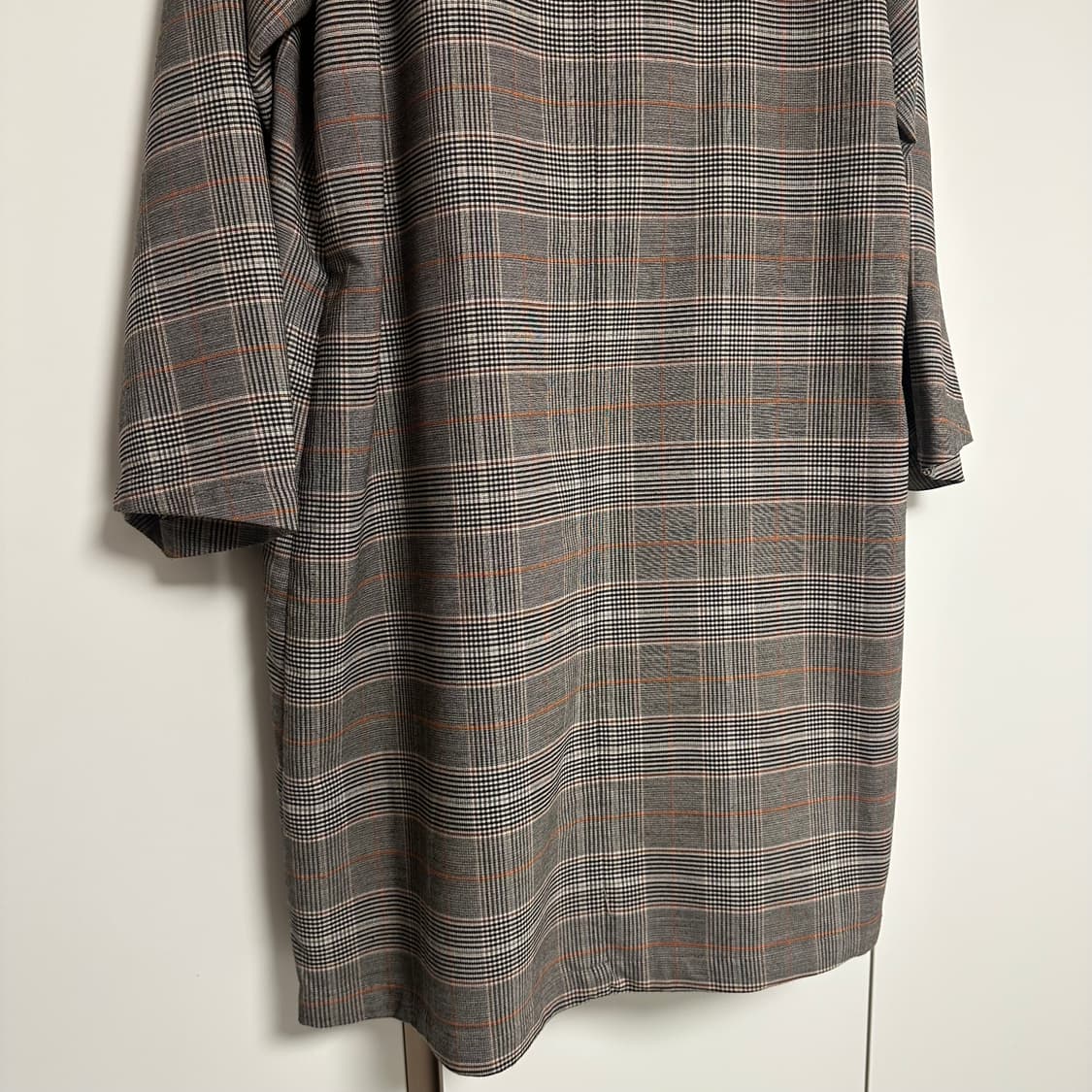 빔즈 빈티지 체크 트렌치 코트 M사이즈 상품이미지10