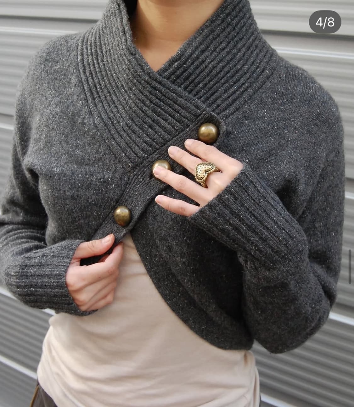 side button knit cardigan 상품이미지1