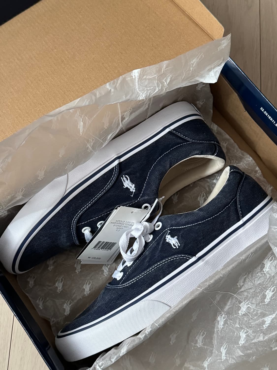 폴로 랄프로렌 키튼워시 캔버스 스니커즈 팝니다(270) 상품이미지1