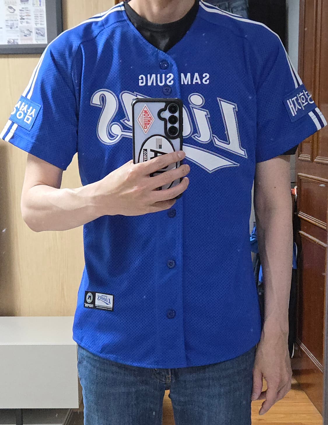 (착샷) 삼성라이온즈 왕조 유니폼 이승엽 골드 마킹 상품이미지9