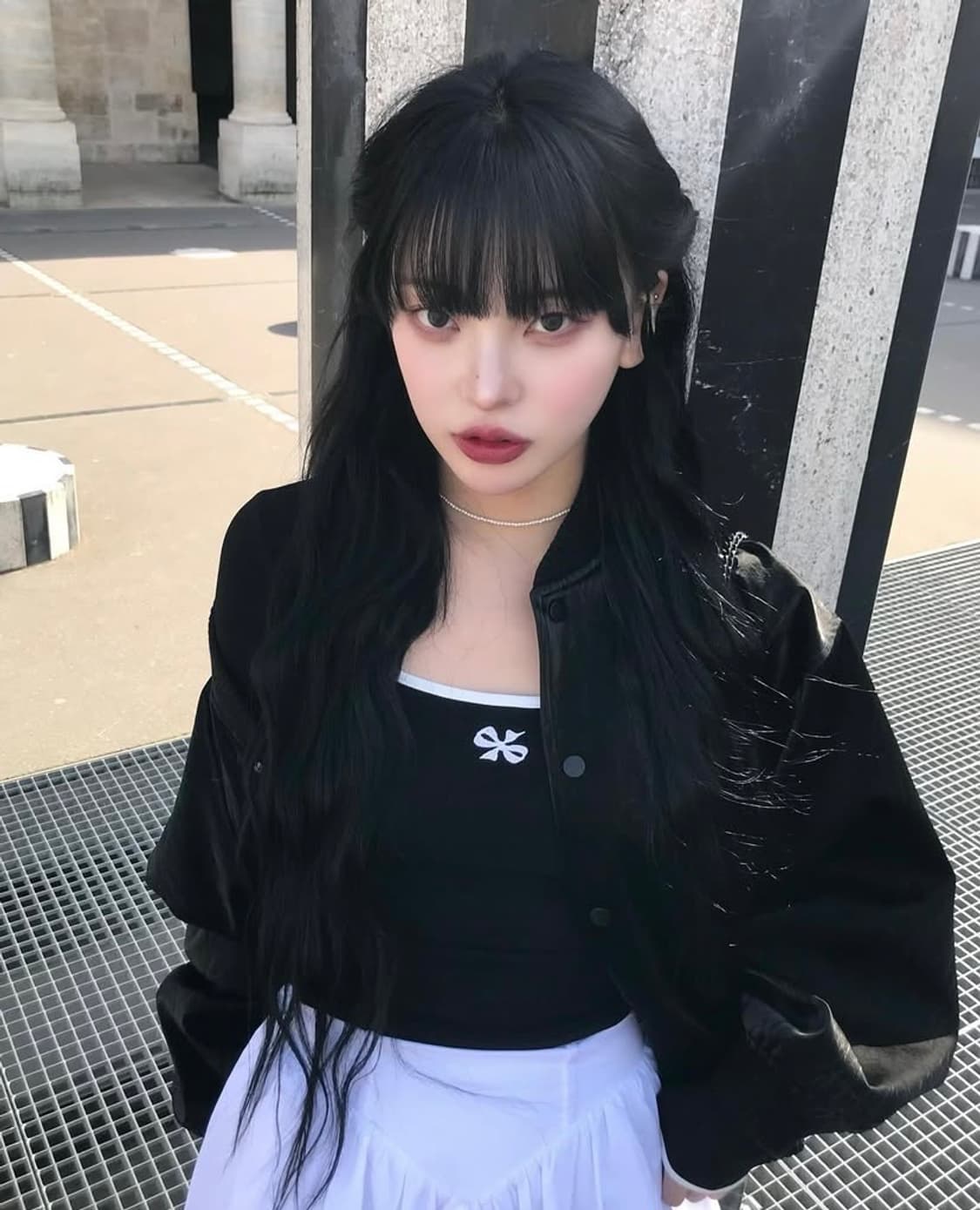 Remagie 리마지 스퀘어넥 롱슬리브 블랙 상품이미지3