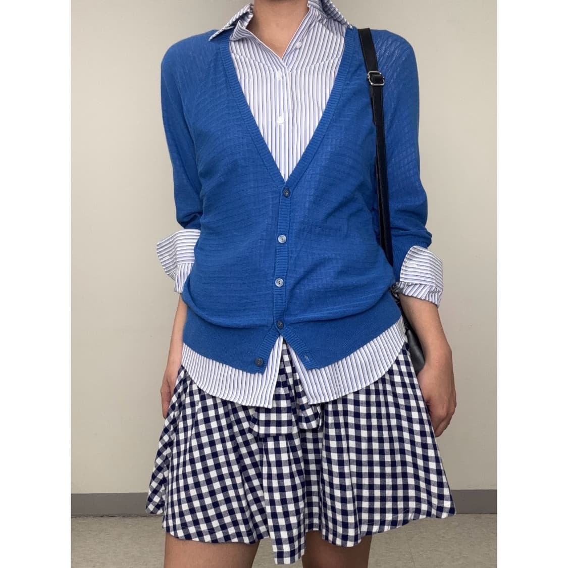 빈티지 체크 리본 스커트 상품이미지2