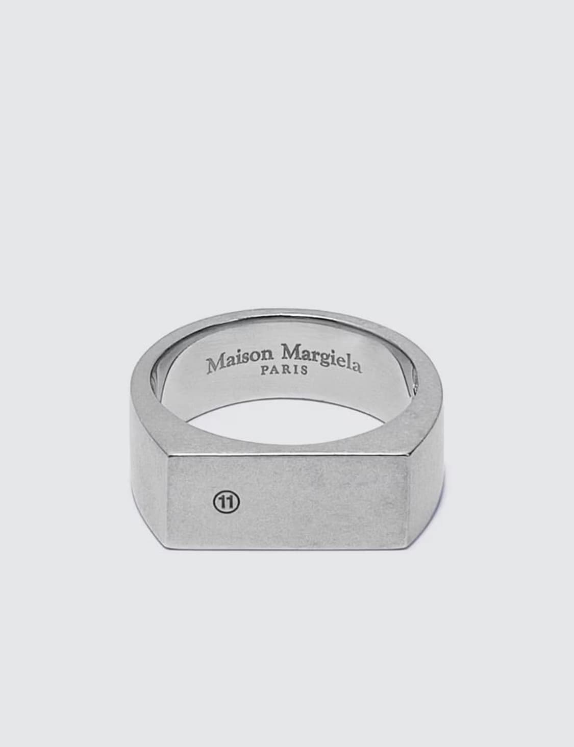 메종 마르지엘라 로고 실버 링 표기 사이즈 - 16호 상품이미지1