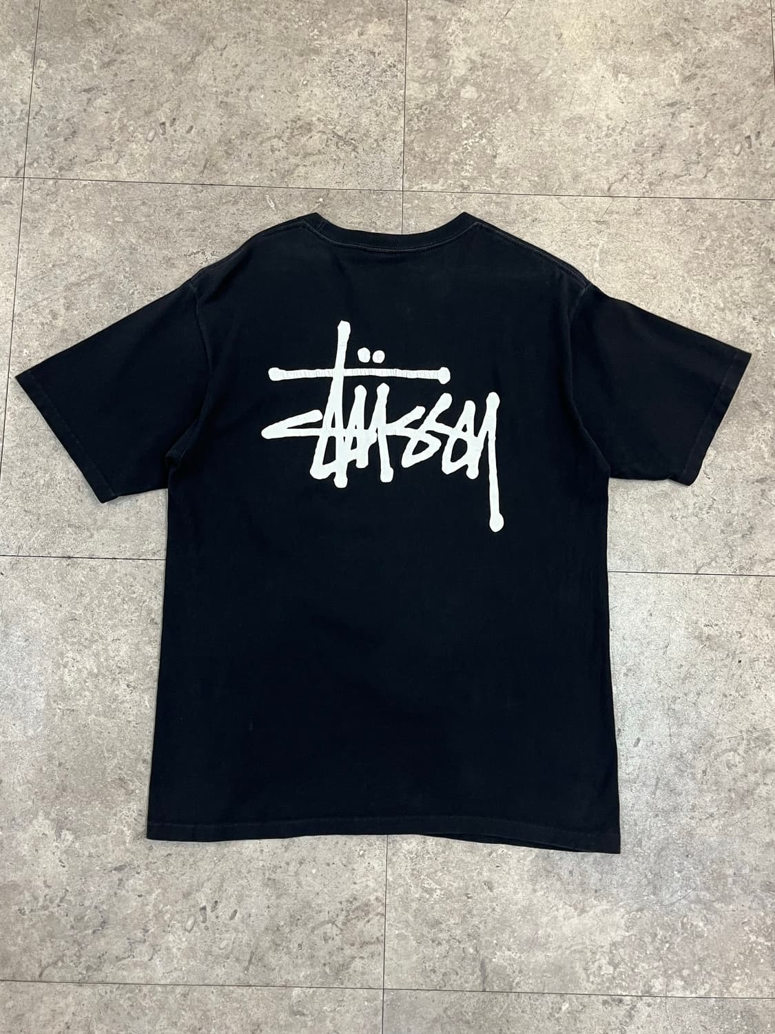 스투시 베이직 로고 반팔티 블랙 M #csz4126 상품이미지7