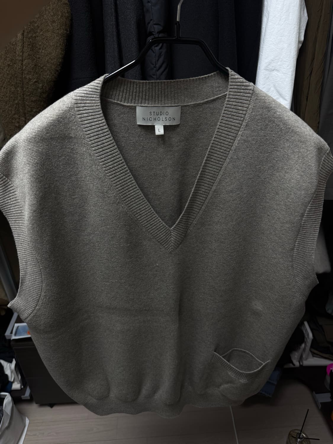 (L)스튜디오니콜슨 니트 베스트 상품이미지1