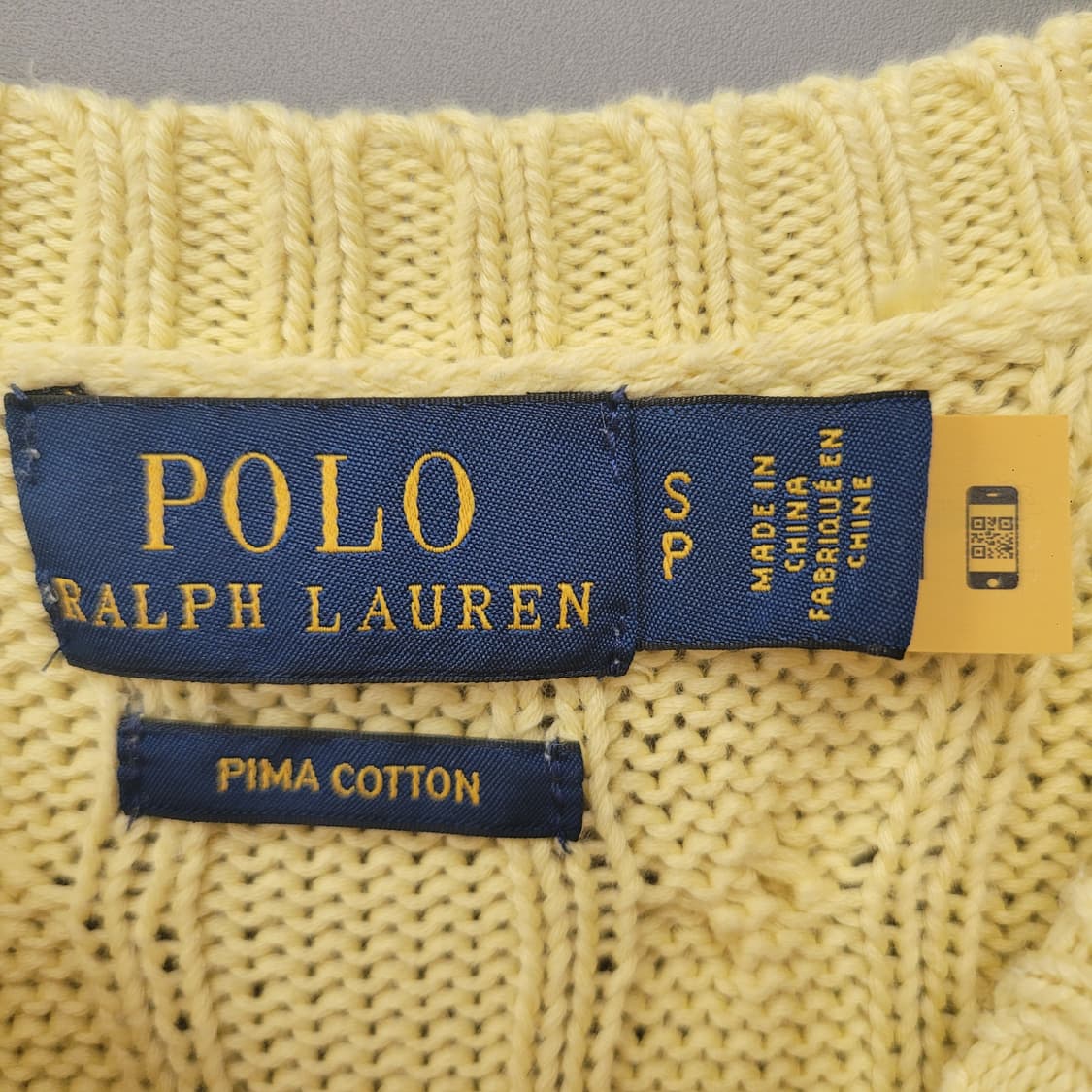 Polo Ralph Lauren 폴로 랄프로렌 피마코튼 케이블 반팔 니트 상품이미지4