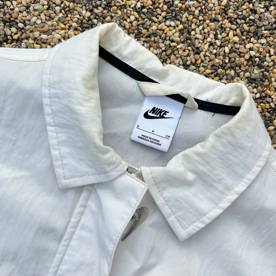 나이키(NIKE) 빅스우시 화이트 우븐 트랙탑 바람막이 상품이미지4