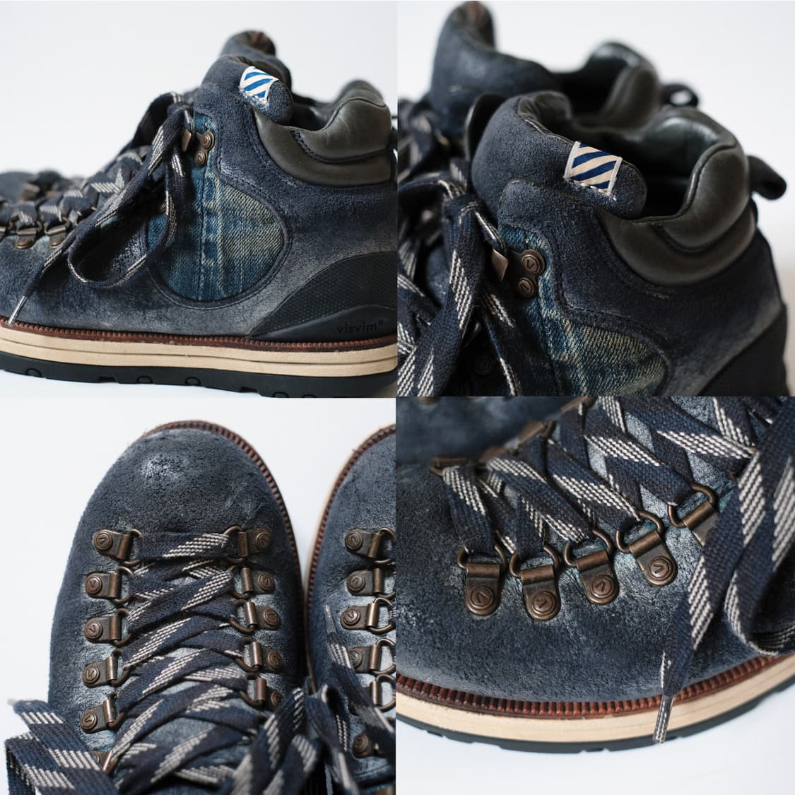 비즈빔 11FW 왁스드 레더 데님 세라부츠 8사이즈 상품이미지5