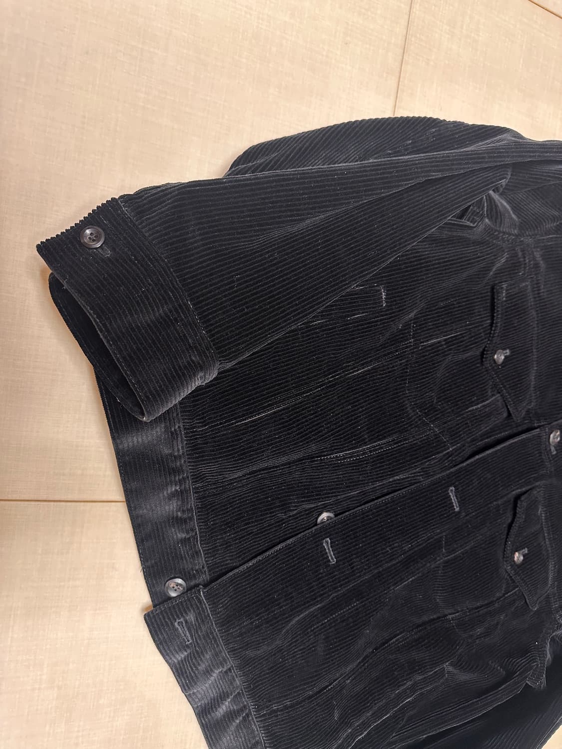 포터리 코듀로이 트러커 자켓 타입3 블랙 3사이즈 상품이미지3