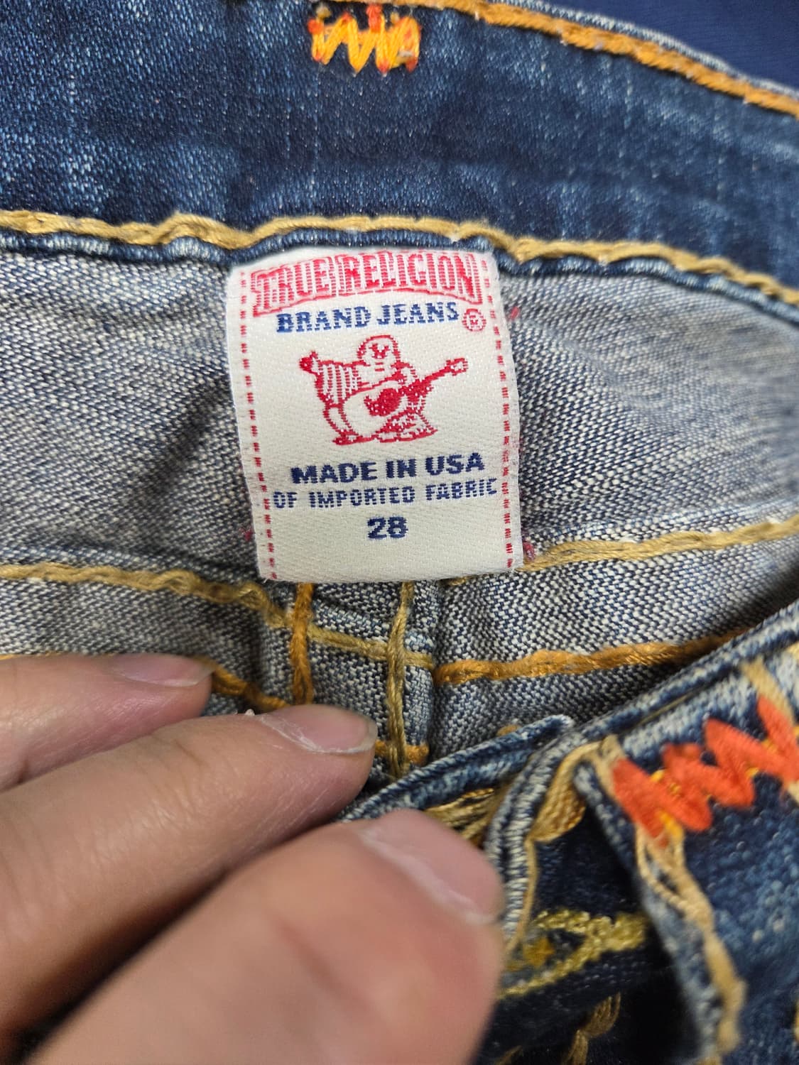 트루릴리전 스티치 데님팬츠 28 상품이미지4