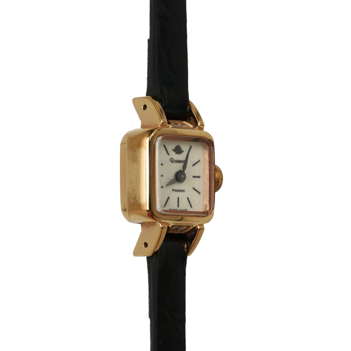 로즈몽 금장 스퀘어 스틸 가죽 시계 미니시계 RS#5-06 상품이미지5