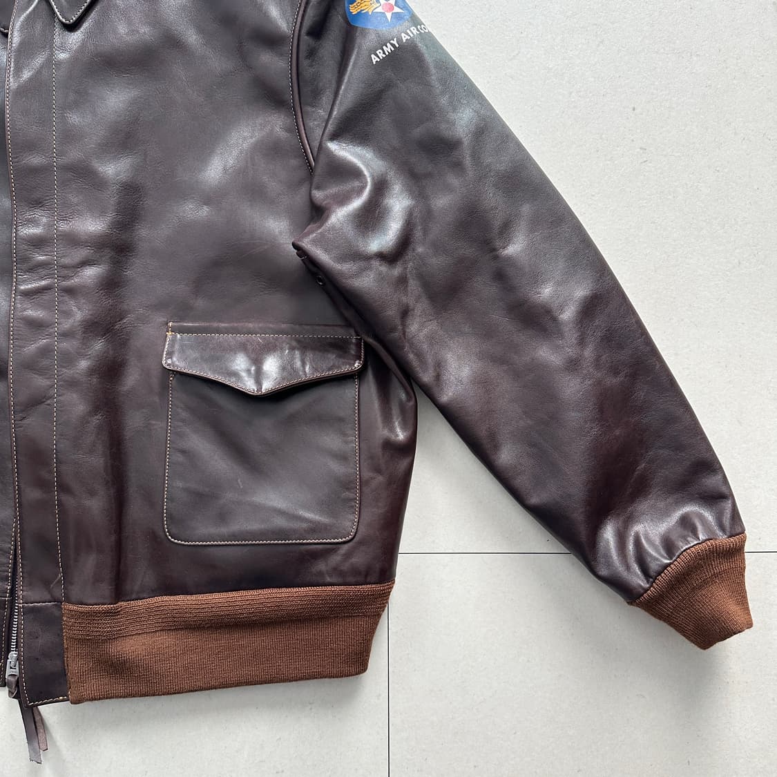 [일본생산] 나카타쇼텐 A-2 말가죽 플라이트 자켓 TALON지퍼  상품이미지3