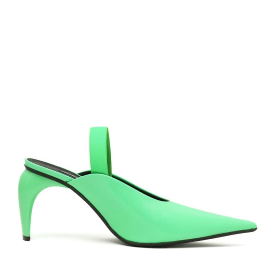 MISBHV 그린 바이닐 슬링백 슬라이서 펌프 힐 38 상품이미지2