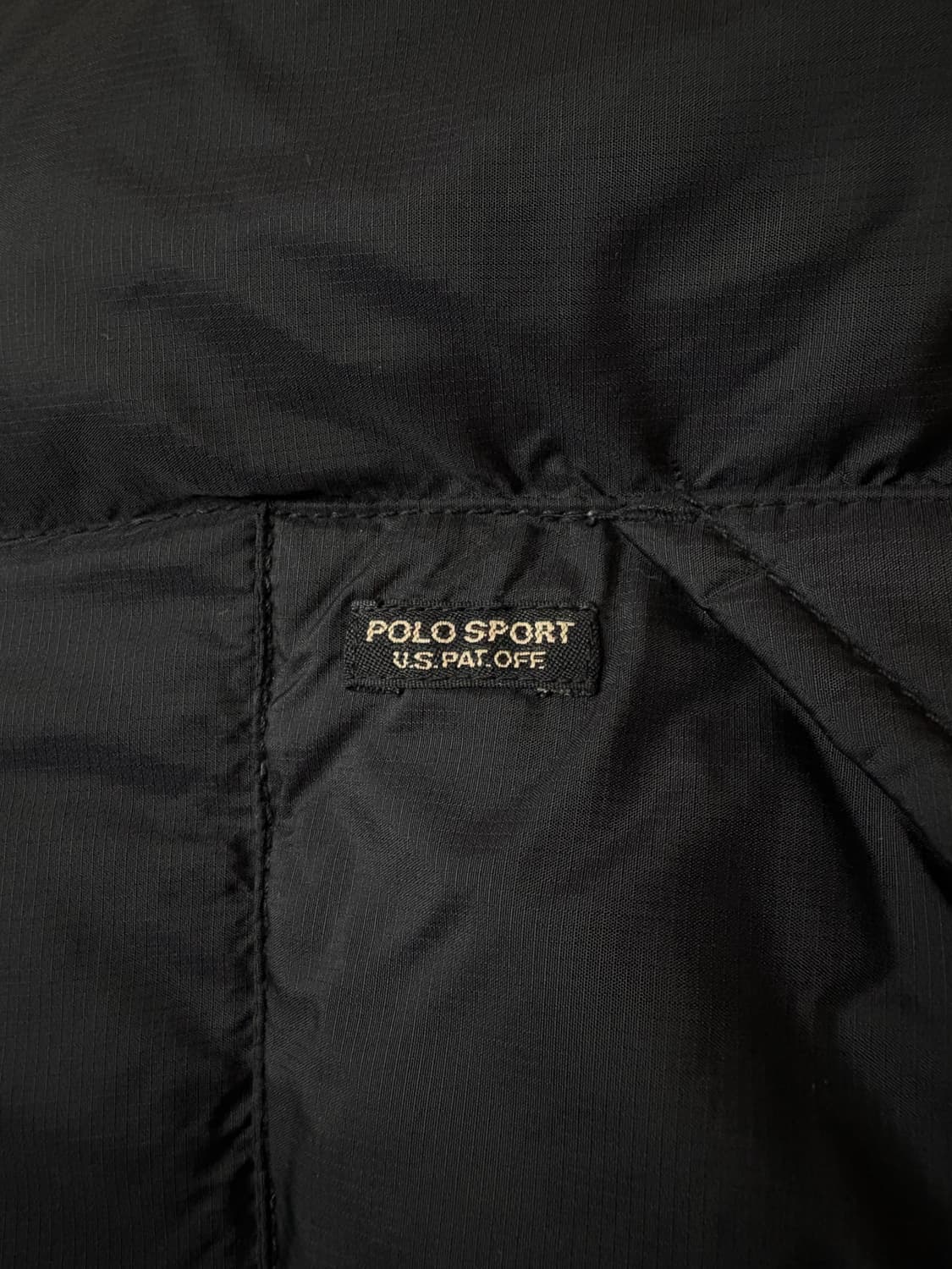 [M] 90s 폴로스포츠 덕다운 푸퍼 블랙 패딩 자켓 상품이미지7