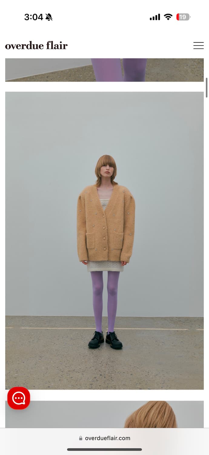 오버듀플레어 알파카 가디건 상품이미지2