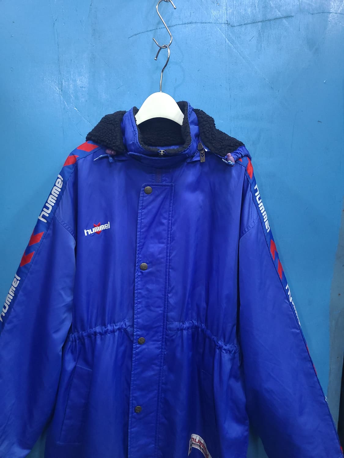 껄렁한 힙~함 험멜 양털롱패딩코트파카 상품이미지9