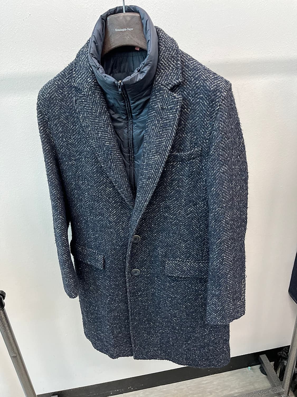 95-100) 에르노 헤링본 울코트  상품이미지3