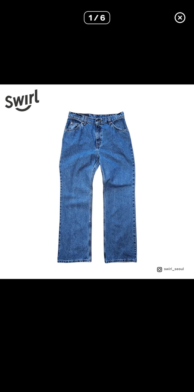 리바이스 917 오렌지탭 부츠컷 플레어진 32 상품이미지1