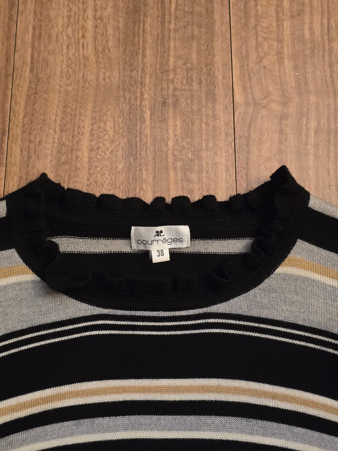 Courreges 꾸레쥬 스트라이프 니트 38 상품이미지4