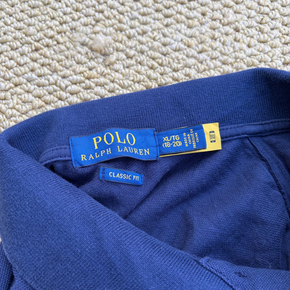 QR택)폴로 랄프로렌 네이비 레드포니 PK반팔 티셔츠 상품이미지4