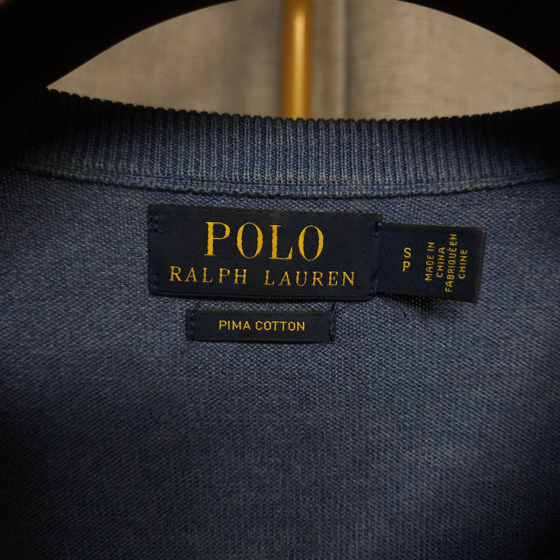 95-100 ) 폴로 랄프로렌 남성 브이넥 니트 블루 상품이미지3