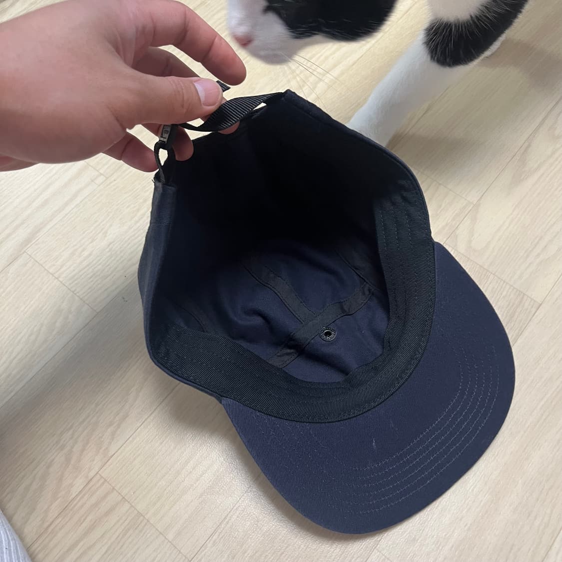 FW23 슈프림 스냅 포켓 캠프캡 네이비 상품이미지2