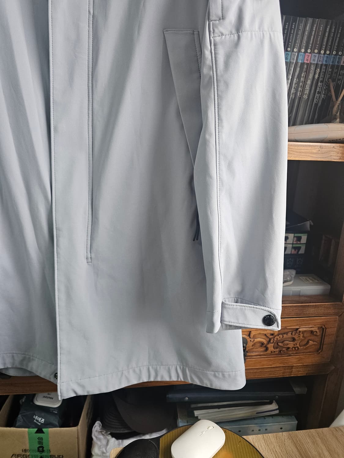 씨피 CP컴퍼니 쉘-R 후드 코트 라이트 그레이 자켓 팔아봅니다 상품이미지8