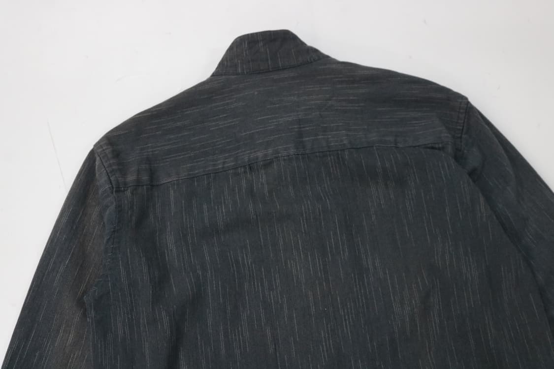 레노마 빈티지 차콜 스트라이프 하프 집업 셔츠 상품이미지8