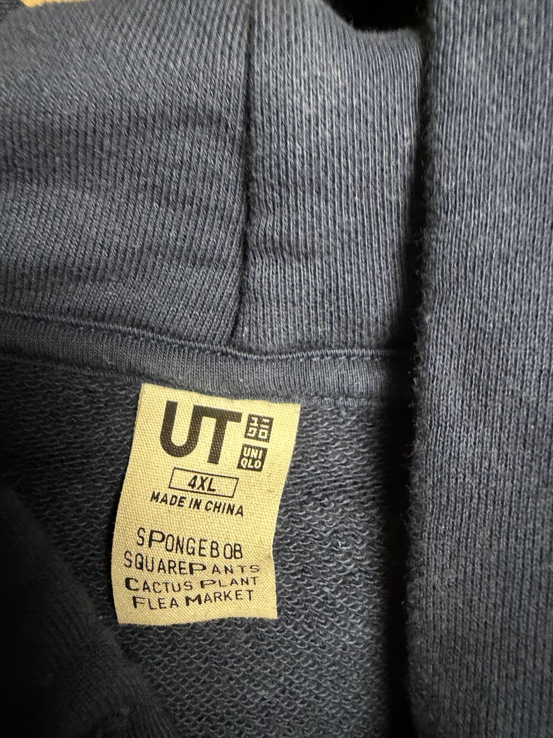 [4xl] 유니클로 UT x CPFM x 스폰지밥 후드 상품이미지4