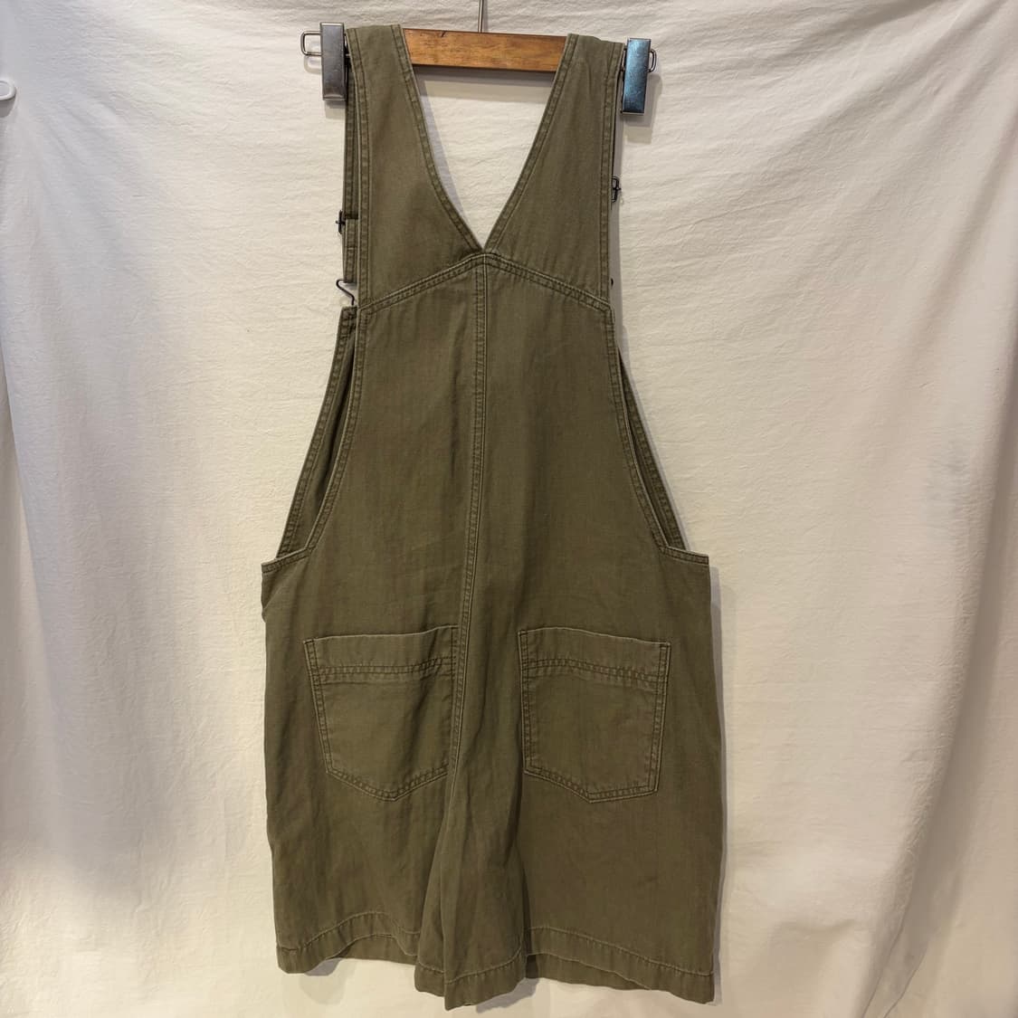 스튜디오톰보이 카키데님 숏 멜빵바지 점프수트 상품이미지7