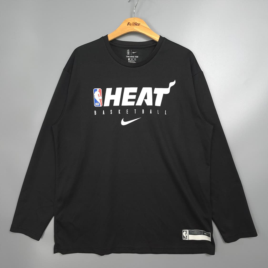 남성용 나이키 Nike NBA 마이애미 히트 기능성 긴팔티 2XL 상품이미지1
