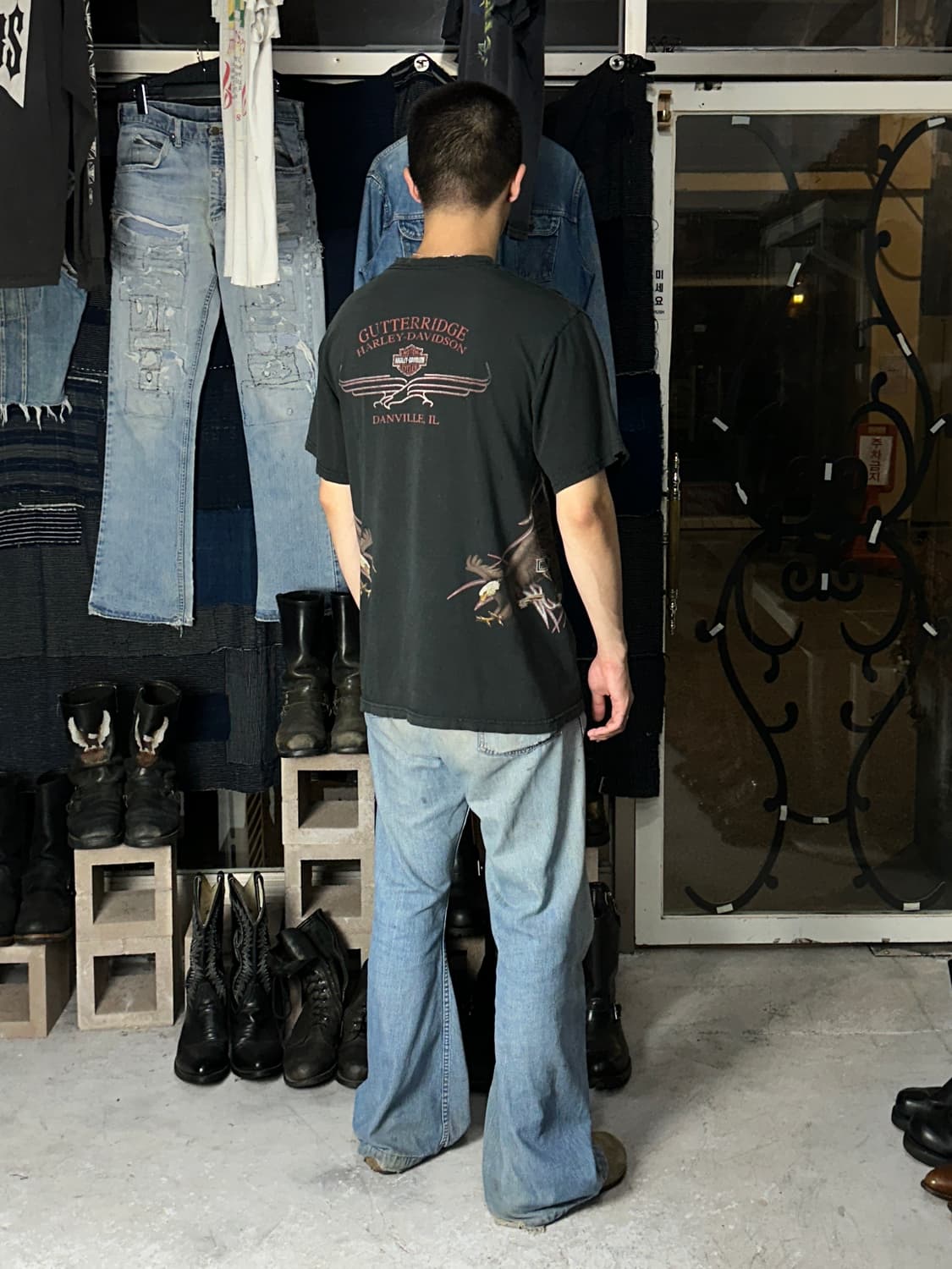00's USA Made 할리 데이비슨 티셔츠 빈티지 할리티 상품이미지3