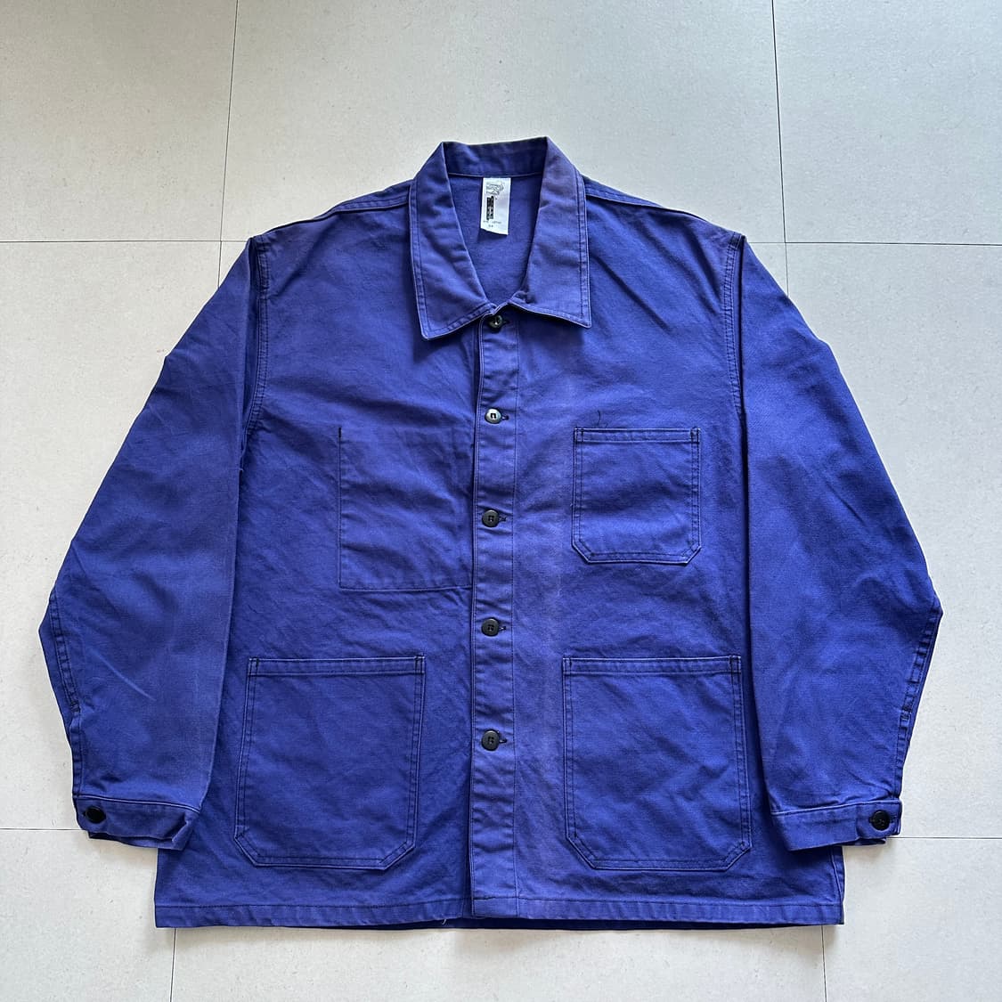 80s 프렌치 Barbe Bleue 페이디드 초어 워크 자켓 105 상품이미지1