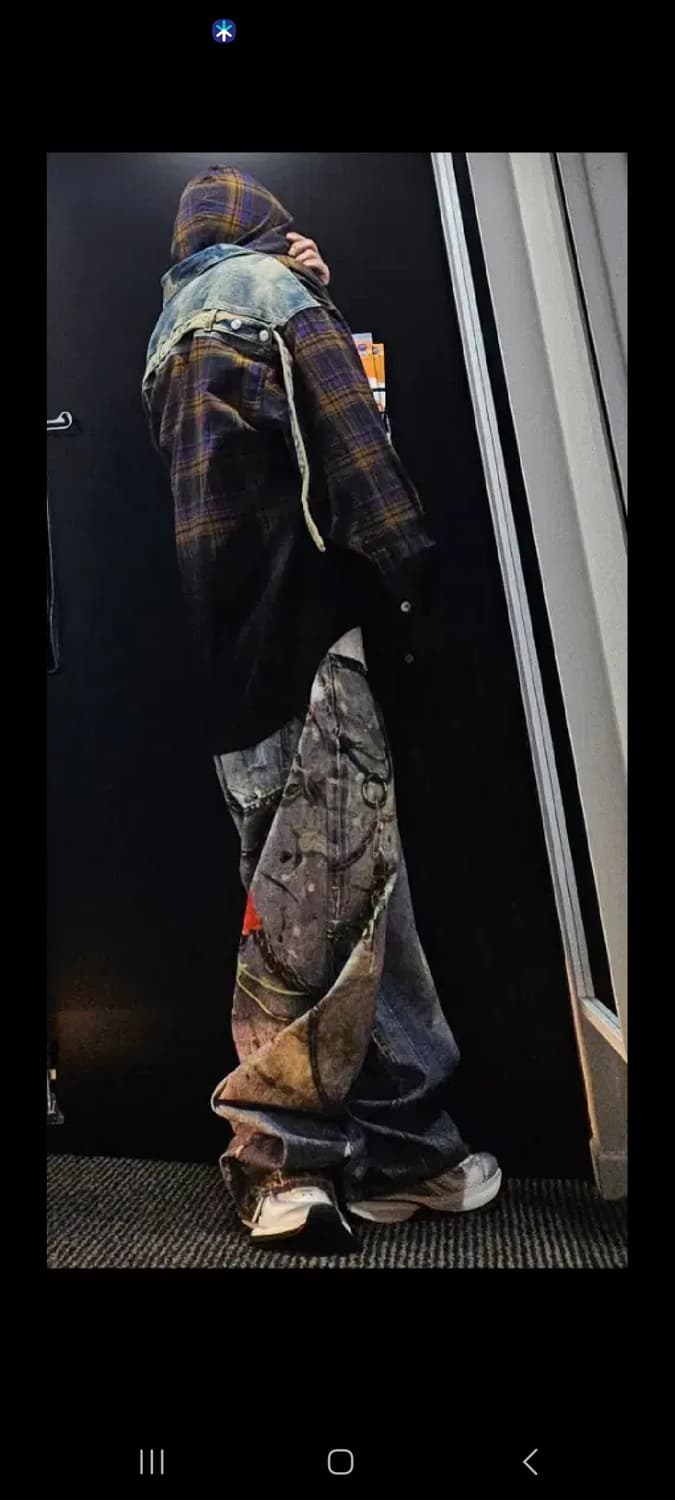 아크네스튜디오 체크 후드셔츠 50사이즈 상품이미지6