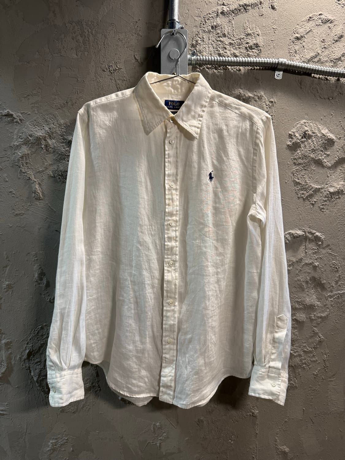 폴로랄프로렌 POLO 린넨 셔츠 아이보리 S 상품이미지1
