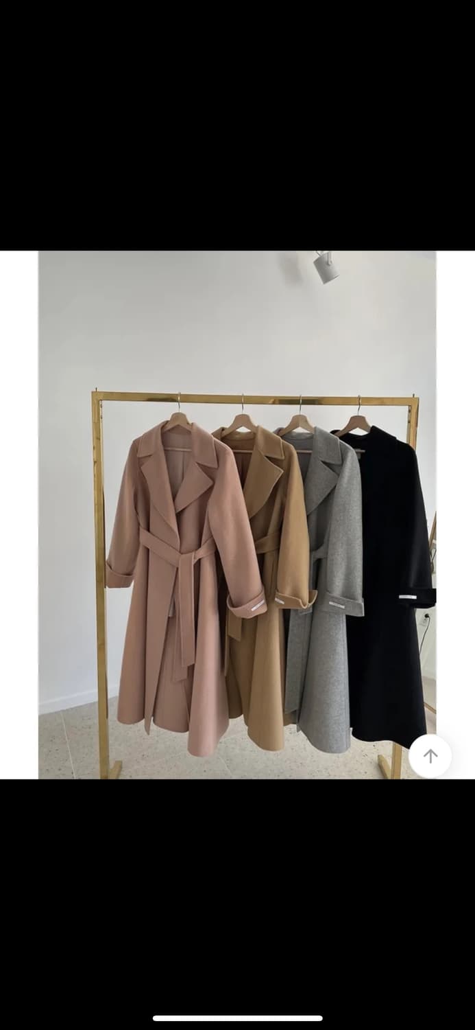 러빈 플레어 핸드메이드 울 100% 롱 코트 (새상품) 상품이미지8