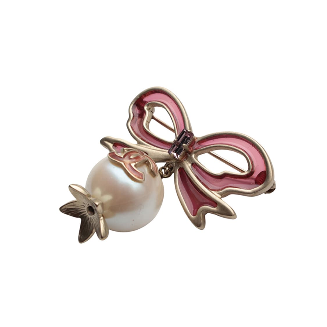 샤넬 볼드 진주 CC 리본 브로치 상품이미지3