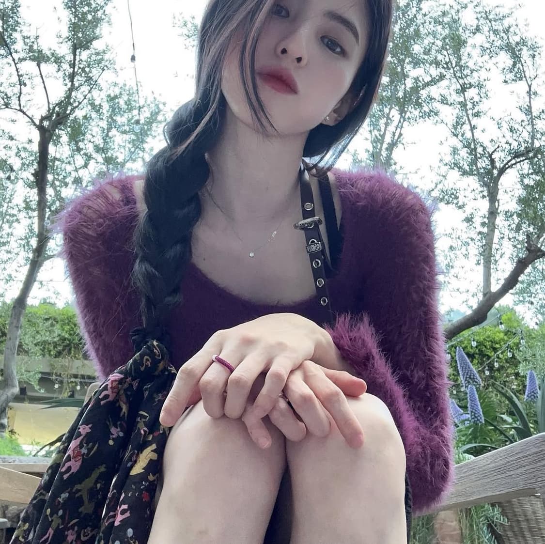 [한소희 착용]1JINN STUDIO원진스튜디오 벨트 홀터넥 크롭탑 니트 상품이미지2