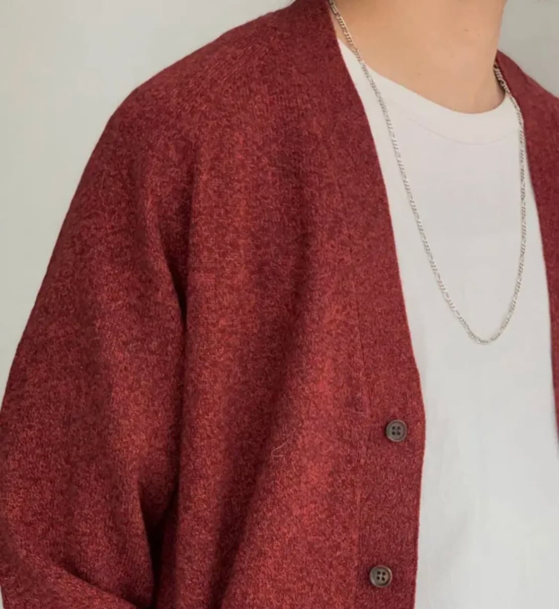 헤릴 홀가먼츠 가디건 브라운 2사이즈 탭채 새상품 판매 상품이미지8