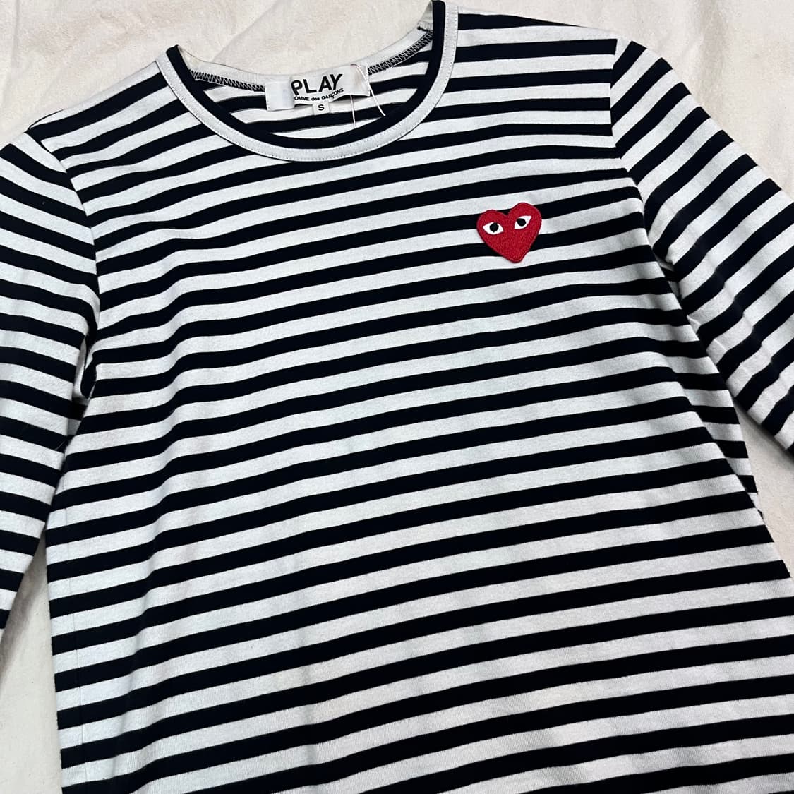 꼼데가르송 스트라이프 긴팔티  S 상품이미지3