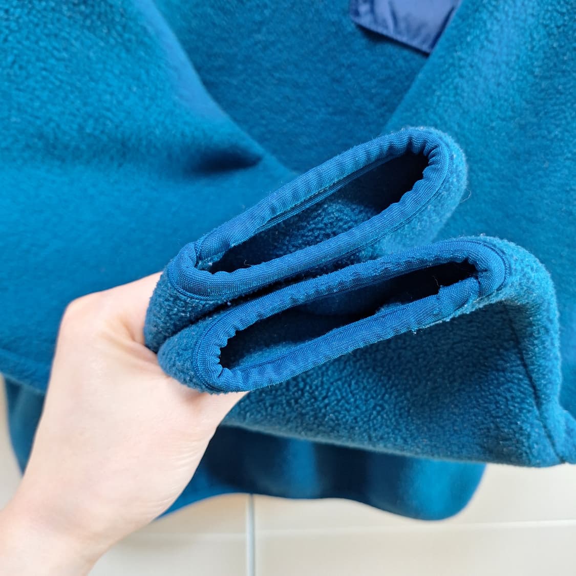 90s 미제 빈티지파타고니아 신칠라 스냅티 청록 블루 M 상품이미지6